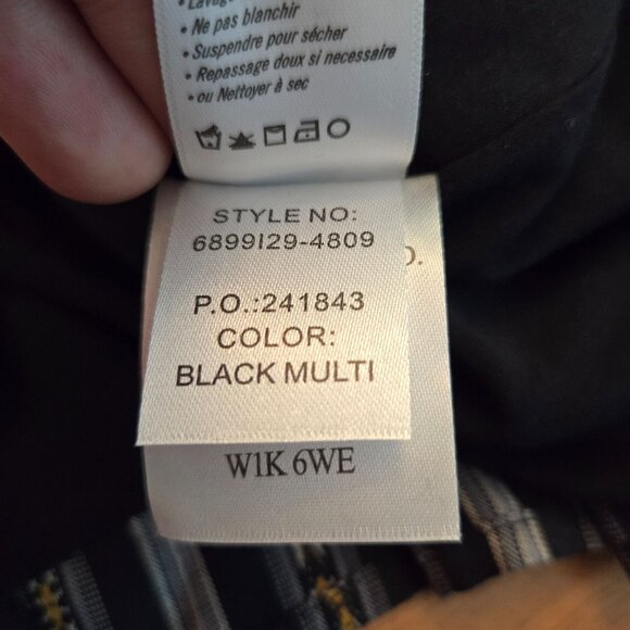 Paige Kaylynn Striped V-Neck Drawstring Waist Ruffle Dress M NWT - Picture 10 of 10